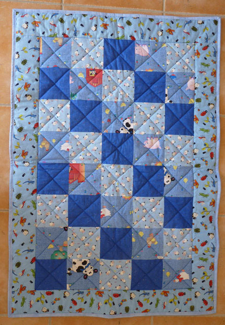 Krabbeldecke blau